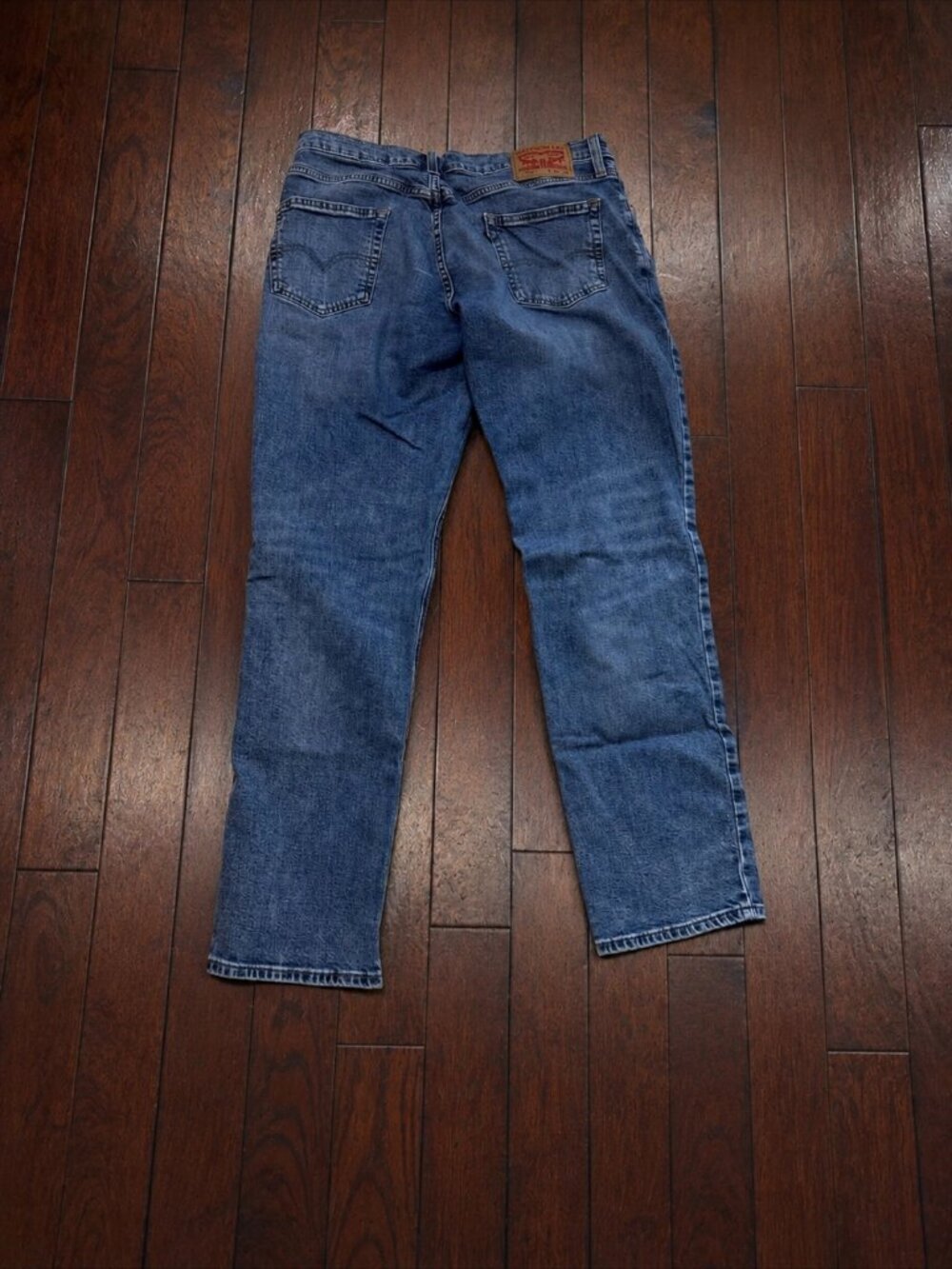 Levi's 541 Athletic Taper Jeans Men's 34x34 Medium Wash Blue Denim Stretch Zip F - Picture 2 of 5